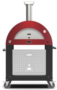 Moderno 2 Pizzas avec chariot - Bois, rouge antique 1