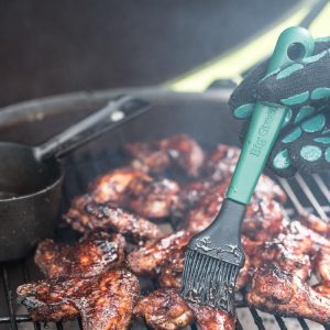 Poêlon à sauce en fonte avec pinceau 2