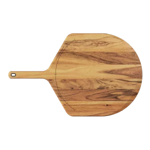 Pelle et plateau à pizza en bois d'acacia 1