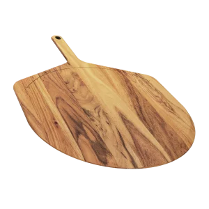 Pelle et plateau à pizza en bois d'acacia 2